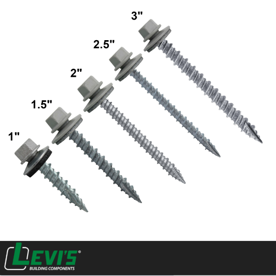 Picture of Levi's - Fast Grip #10 Hi-Lo MINI-DRILLER EPDM Washered Metal Roofing/Siding Fasteners