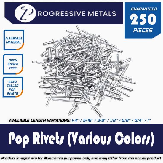 Picture of #43 Stainless Steel Pop Rivets (Various Colors)